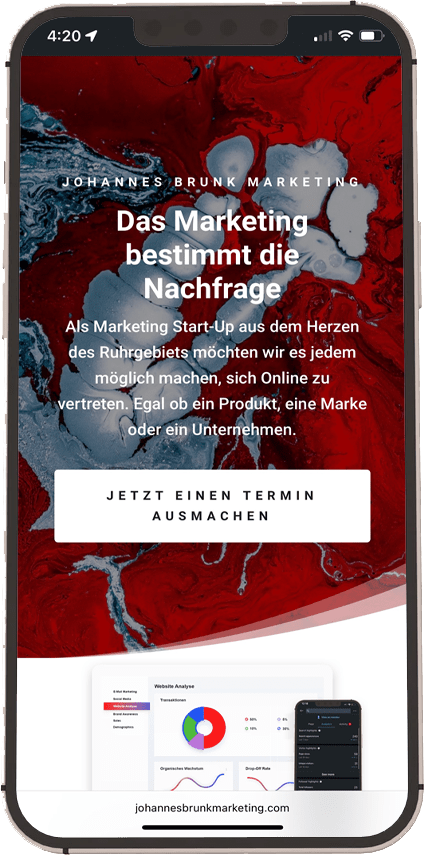 Johannes Brunk Marketing Bochum Mobile Website
